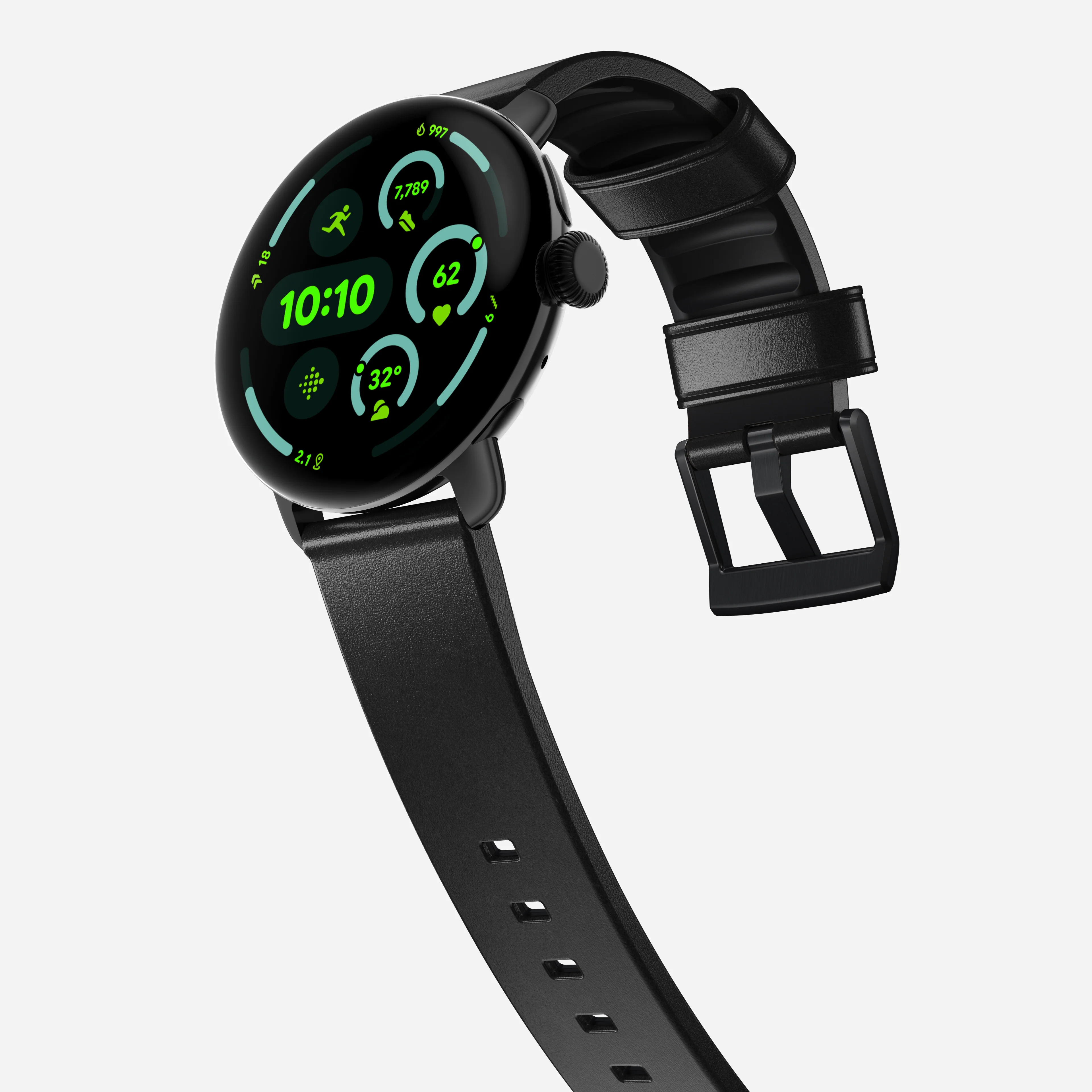 Active Band Pro - Pixel Watch | 45mm | Black Hardware | Horween Black - Image 3