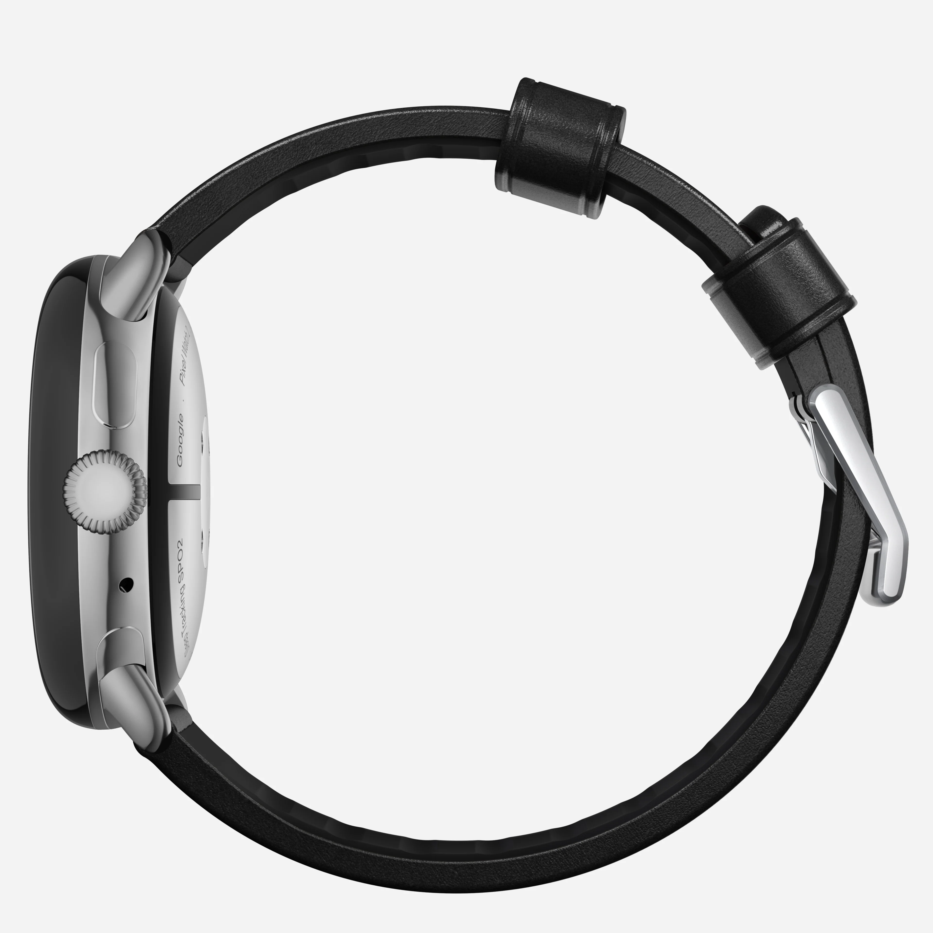 Active Band Pro - Pixel Watch | 45mm | Silver Hardware | Horween Black - Image 4