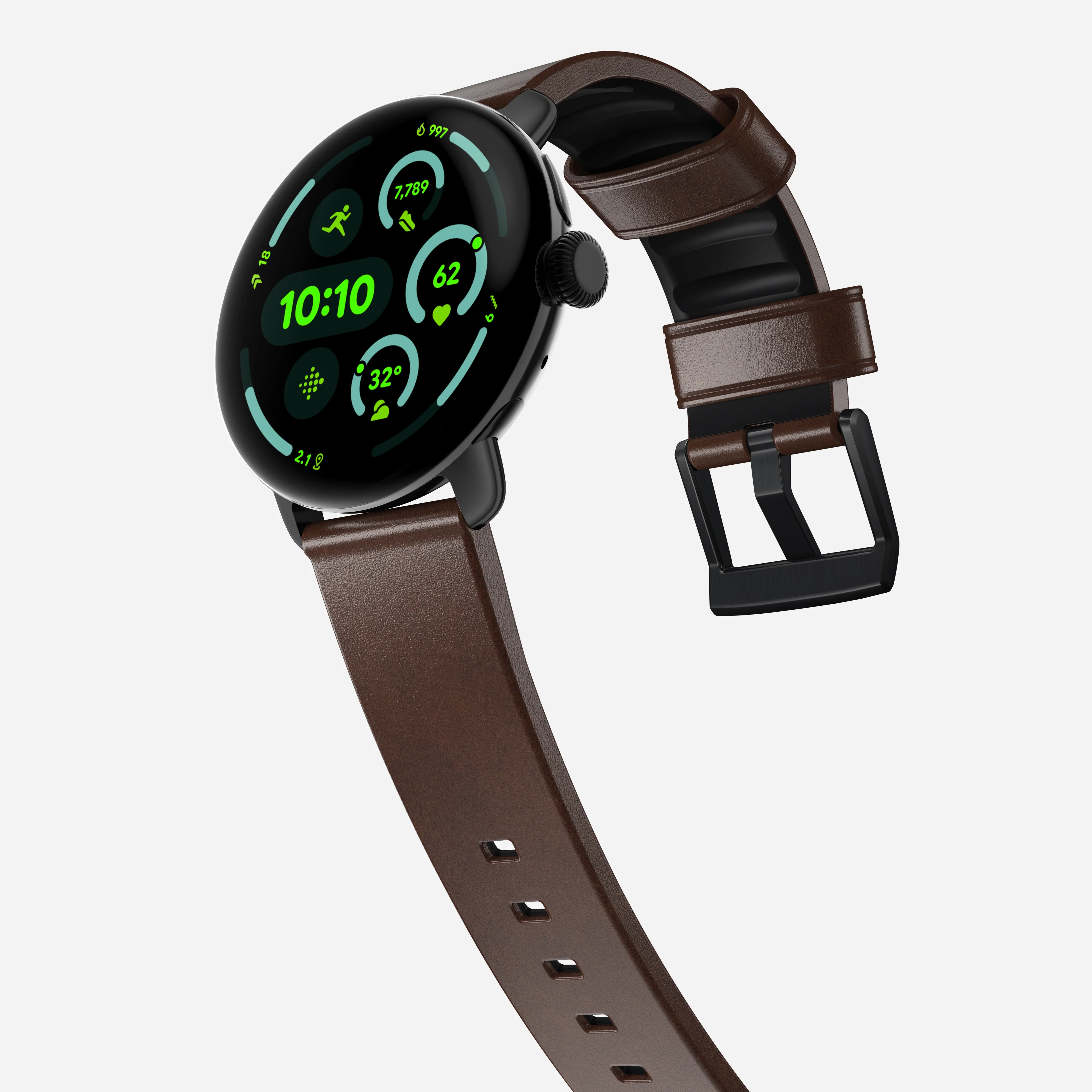 Active Band Pro - Pixel Watch | 45mm | Black Hardware | Horween Brown - Image 3