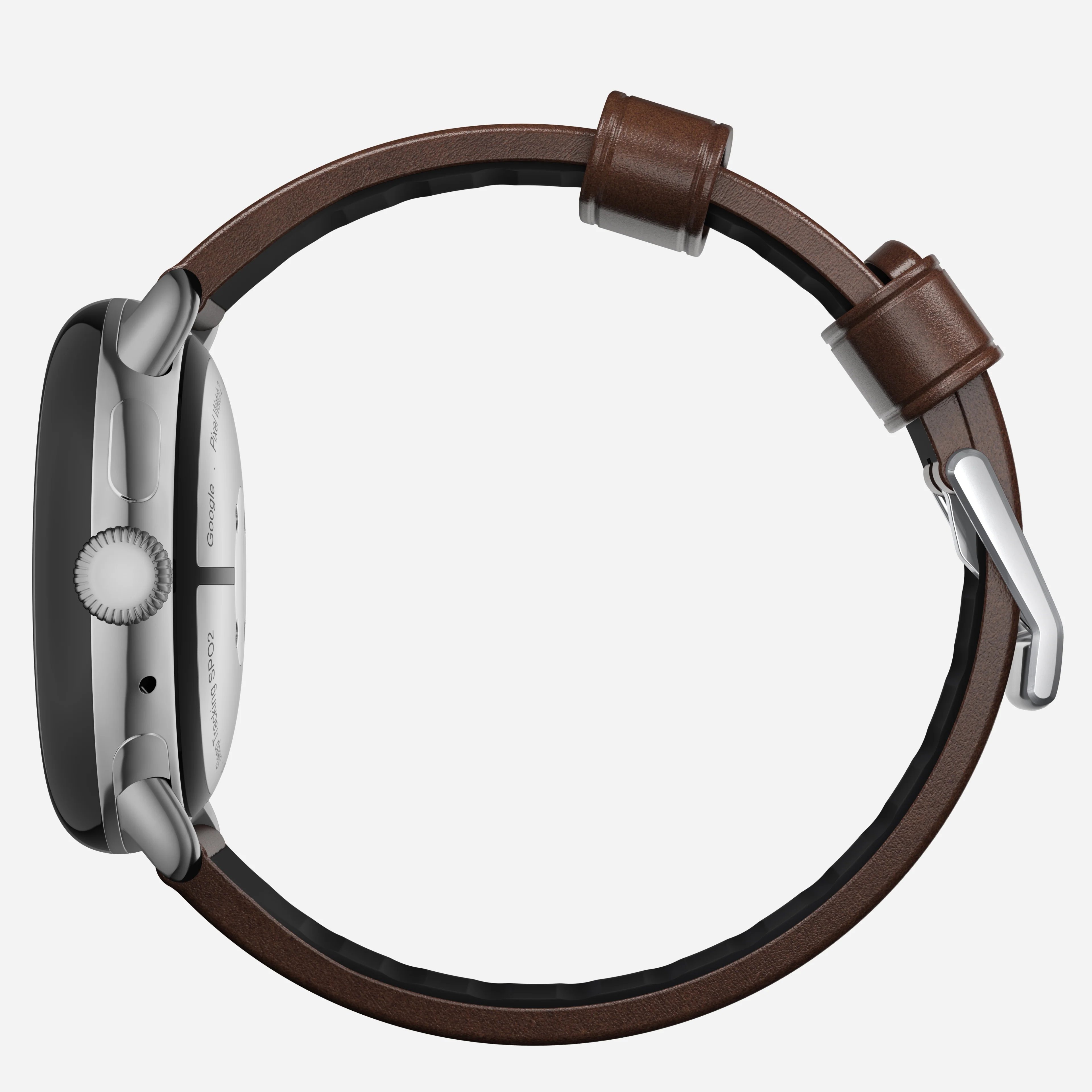 Active Band Pro - Pixel Watch | 45mm | Silver Hardware | Horween Brown - Image 4