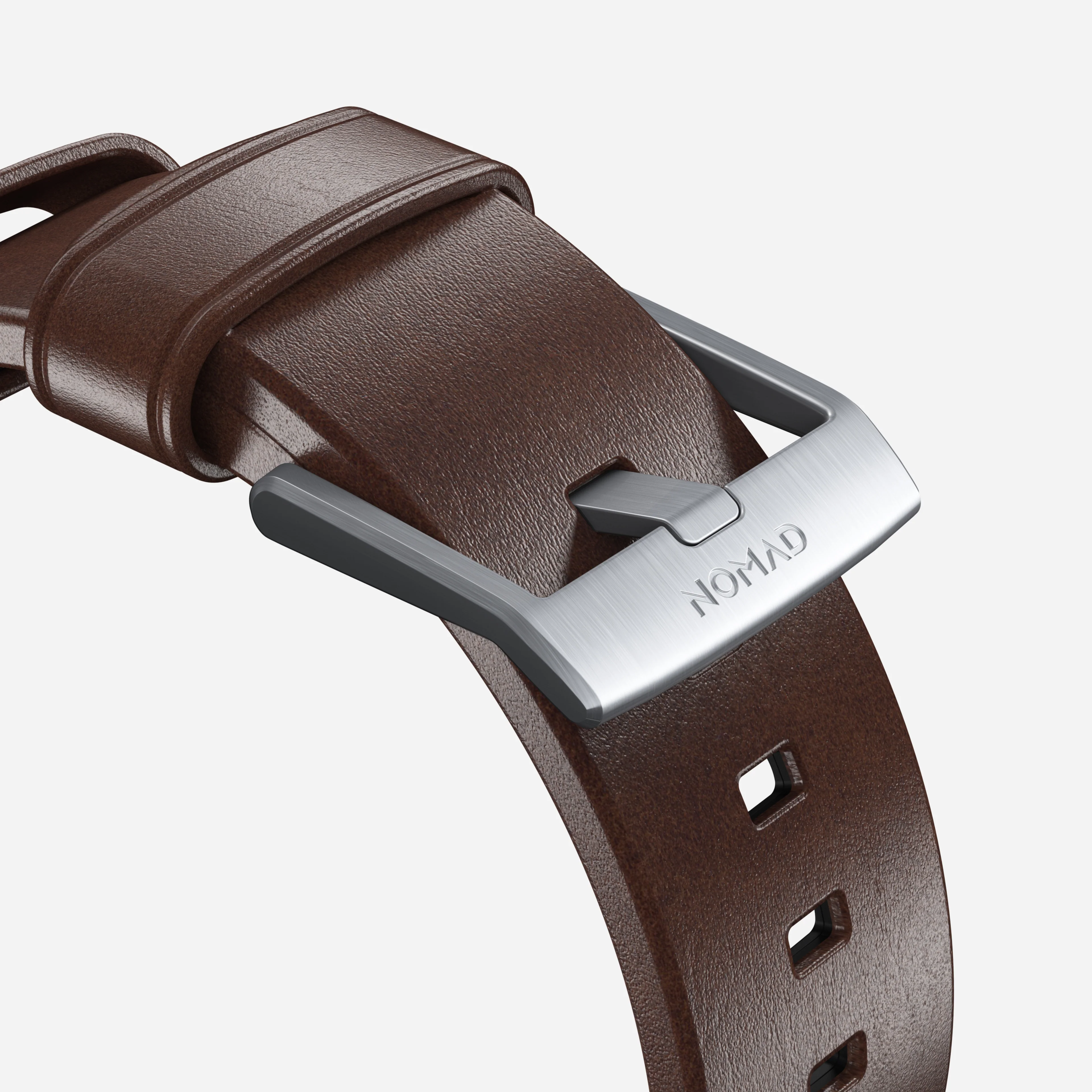 Active Band Pro - Pixel Watch | 45mm | Silver Hardware | Horween Brown - Image 5
