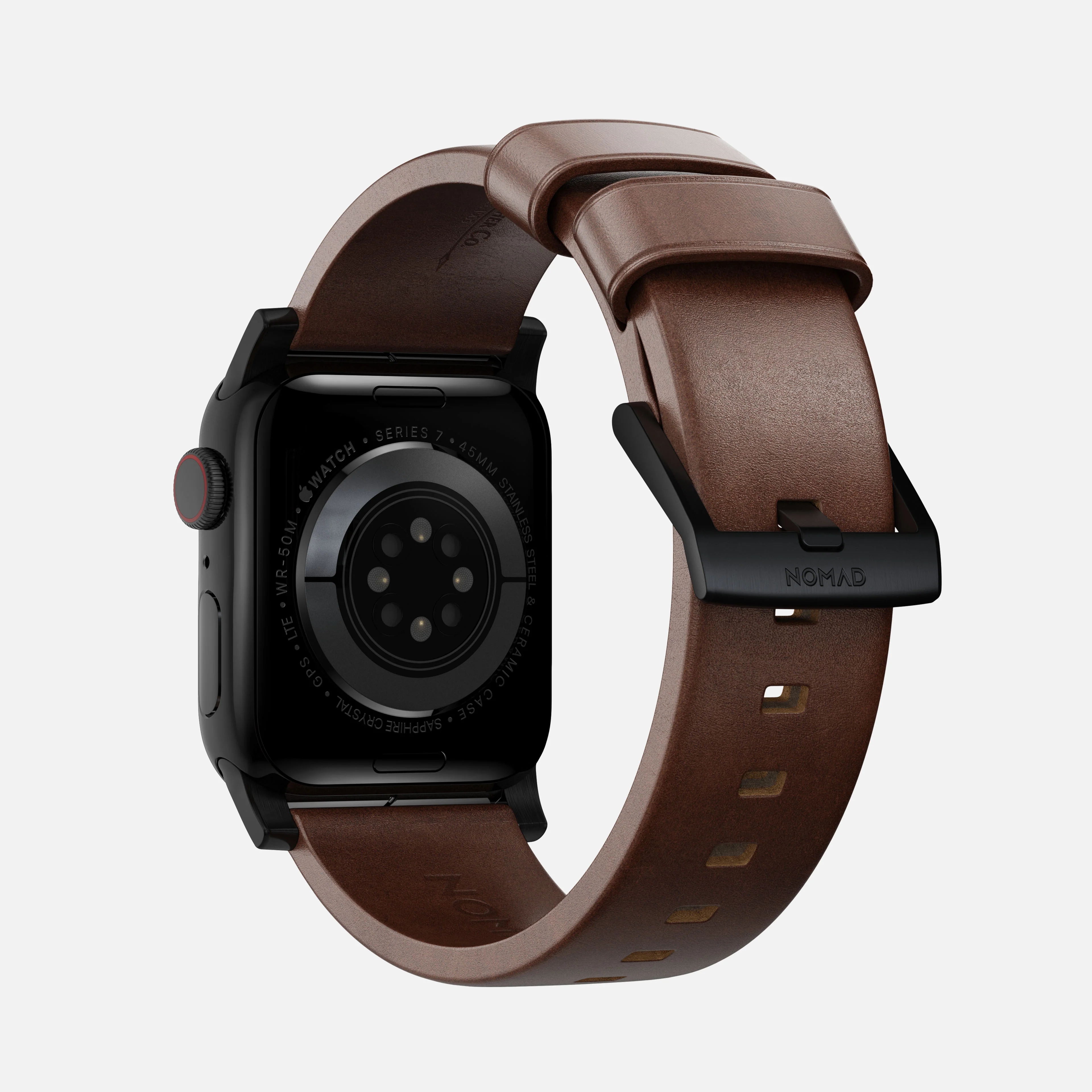 Modern Band - 41mm/42mm | Black Hardware | Rustic Brown | Horween - Image 3