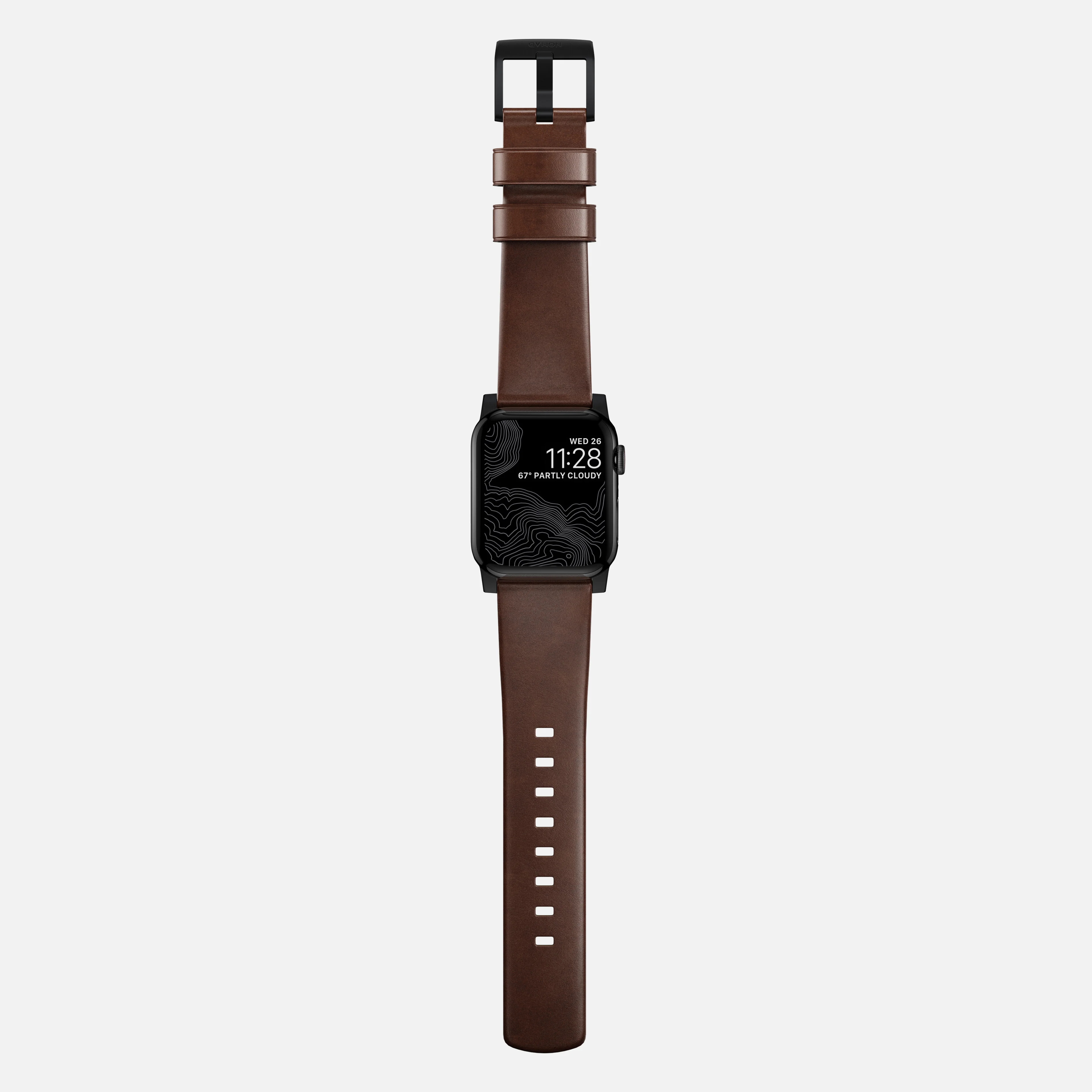 Modern Band - 46mm/49mm | Black Hardware | Rustic Brown | Horween - Image 7
