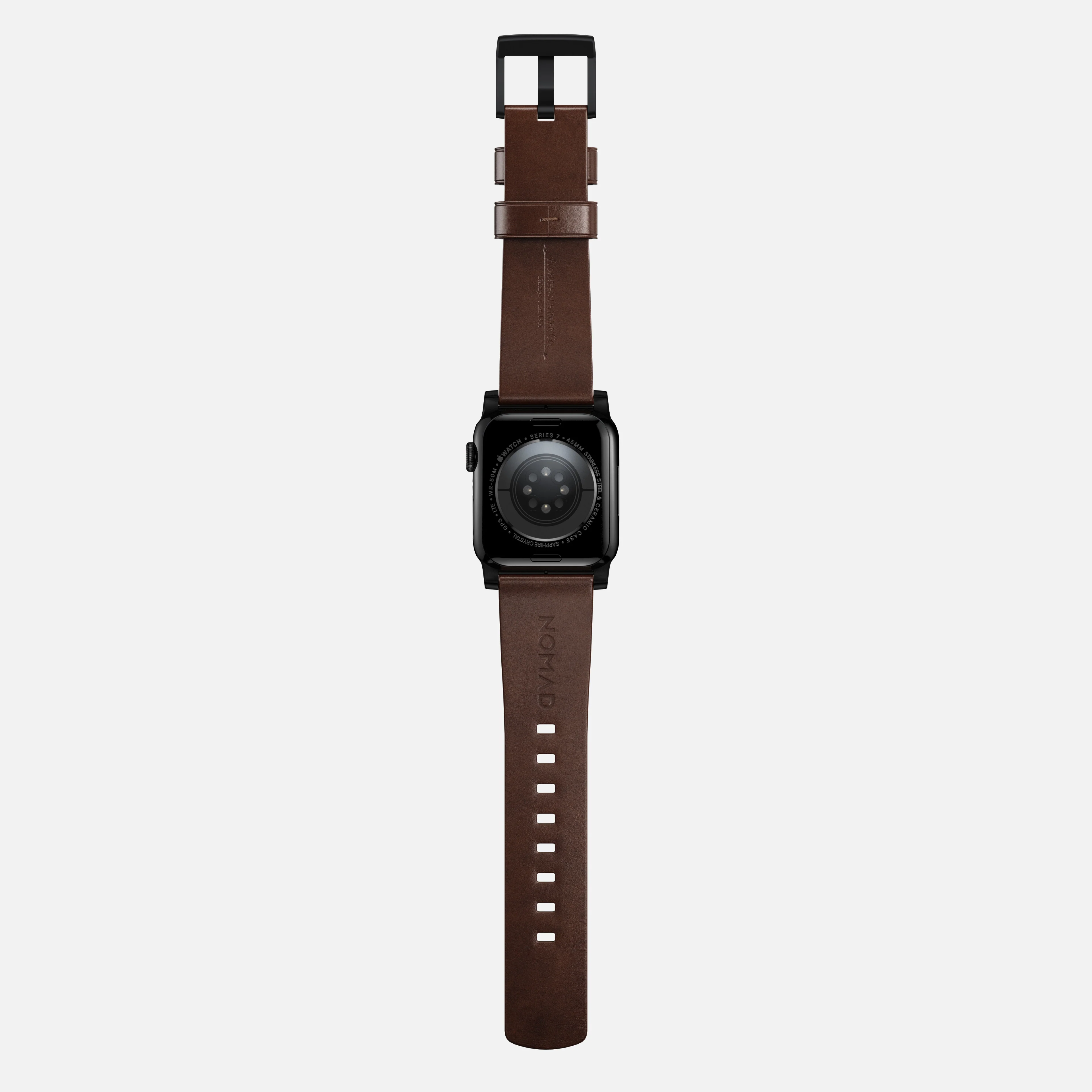Modern Band - 46mm/49mm | Black Hardware | Rustic Brown | Horween - Image 8