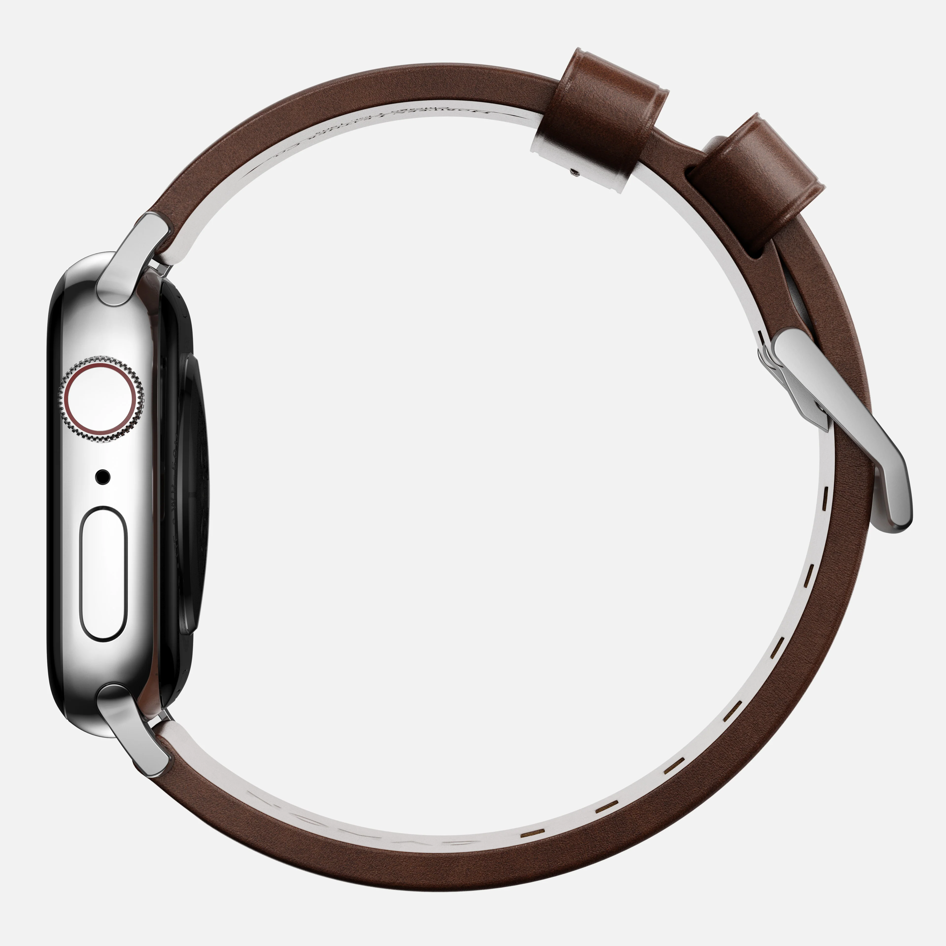 Modern Band - 46mm/49mm | Silver Hardware | Rustic Brown | Horween - Image 5