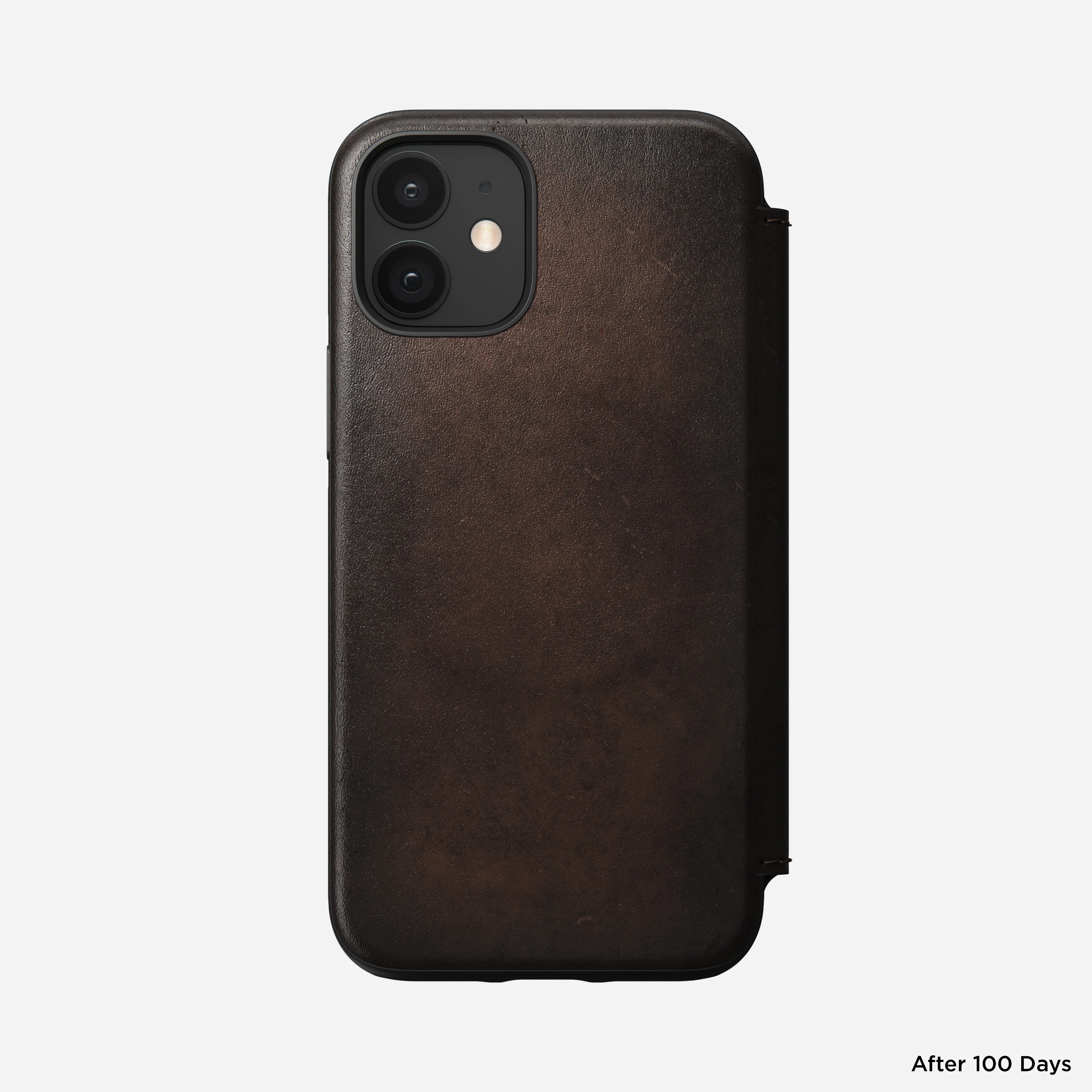 Modern Leather Folio - iPhone 12 mini | Rustic Brown | Horween - Image 3