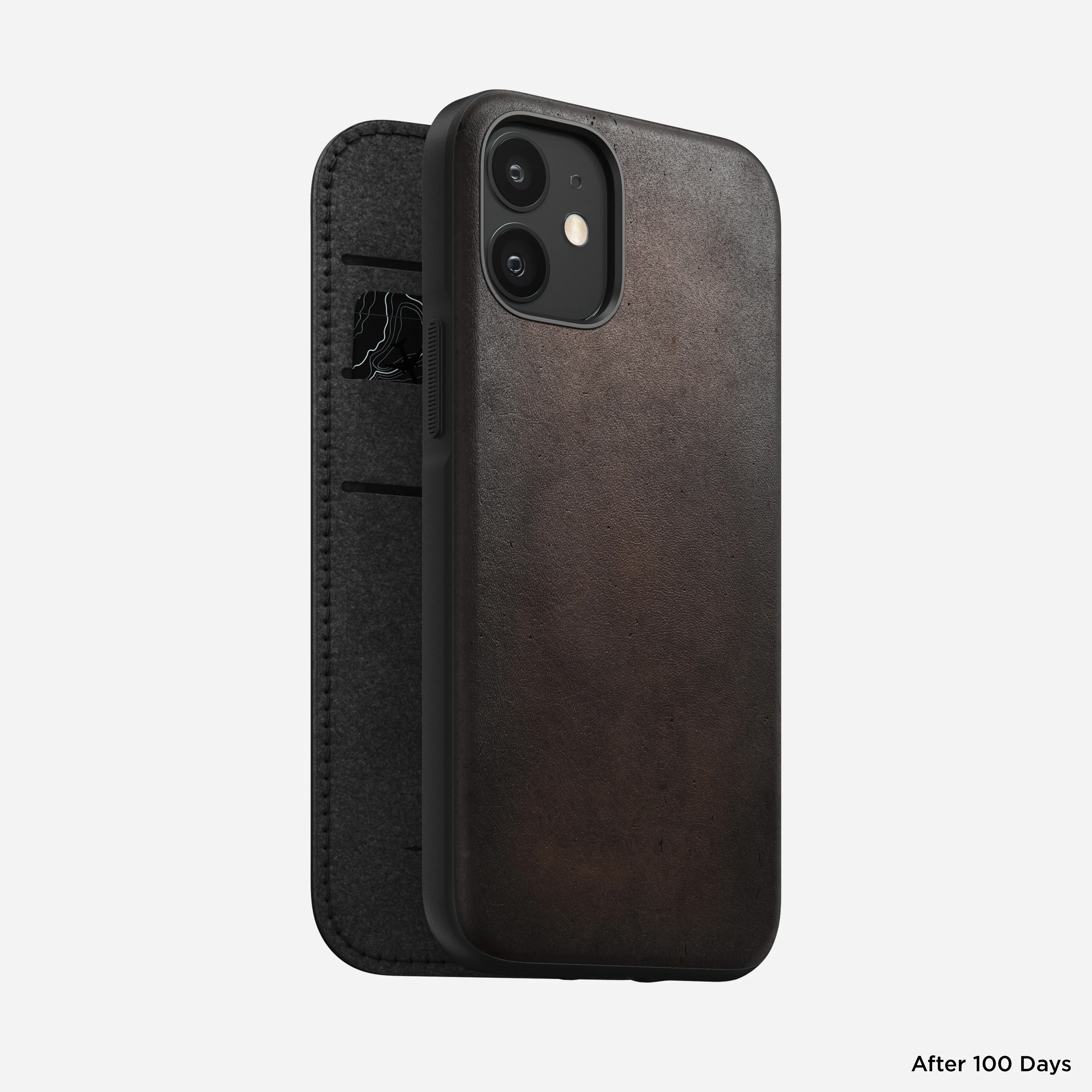 Modern Leather Folio - iPhone 12 mini | Rustic Brown | Horween - Image 9