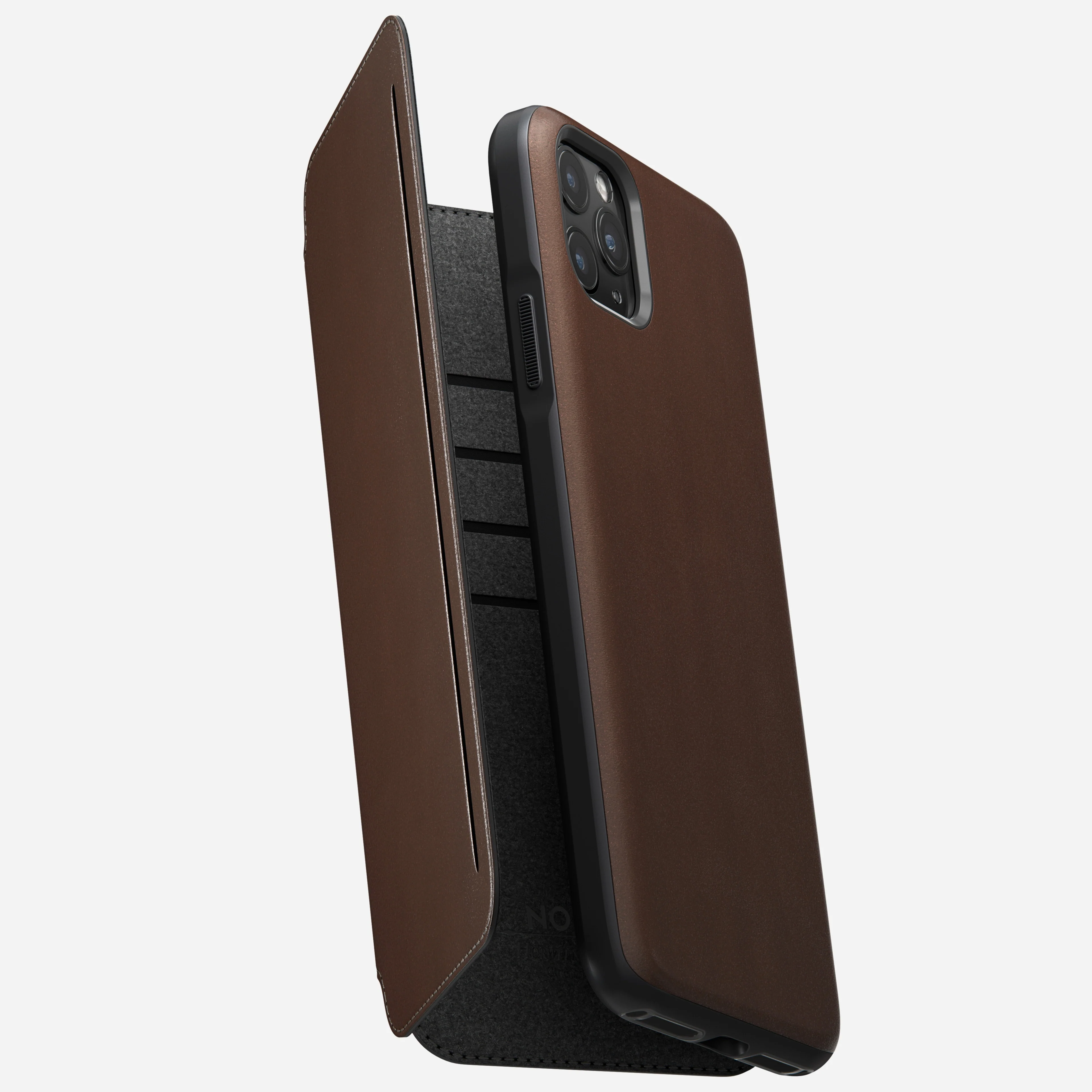 Modern Leather Tri-Folio - iPhone 11 Pro Max | Rustic Brown | Horween - Image 6