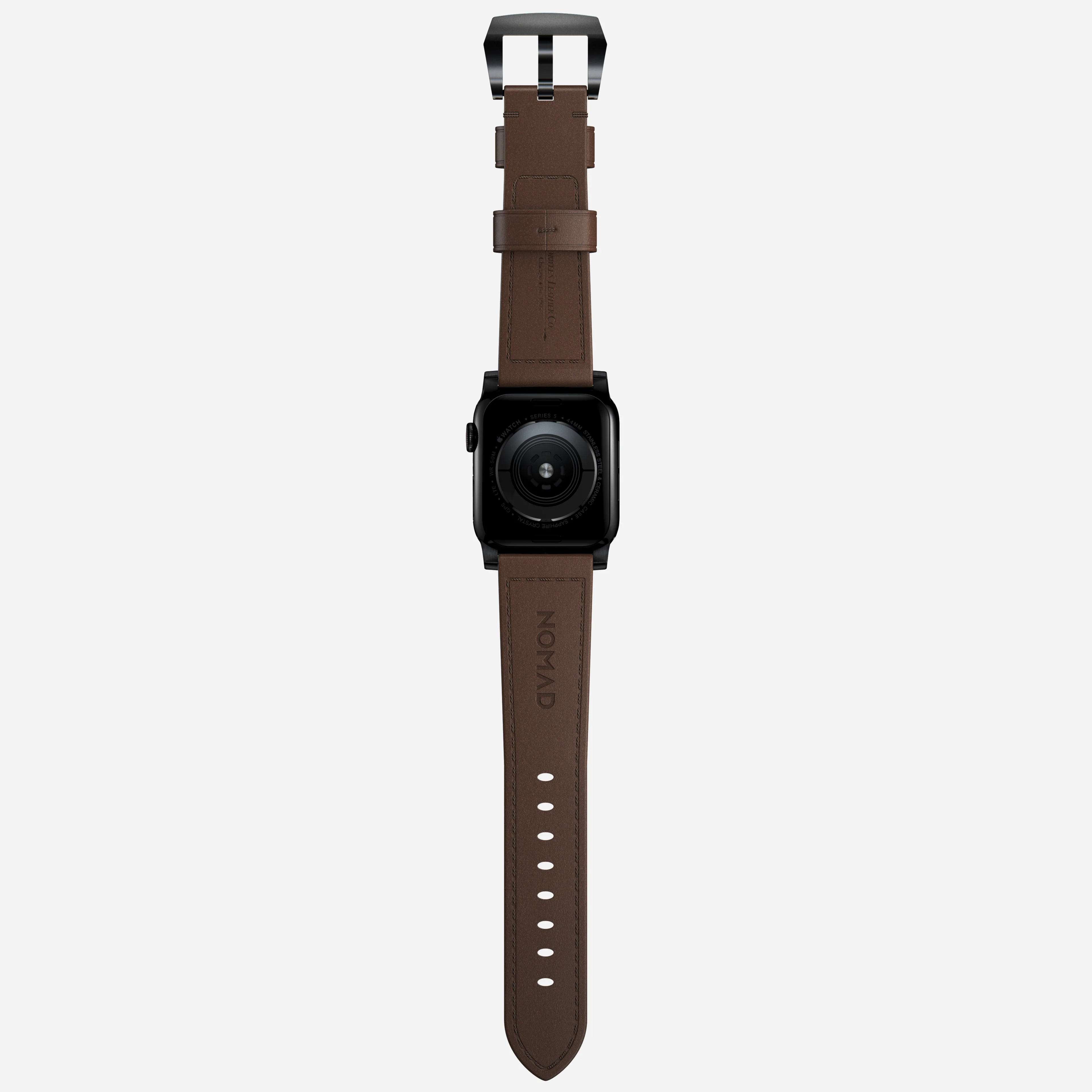 Traditional Band - 46mm/49mm | Black Hardware | Rustic Brown | Horween - Image 8